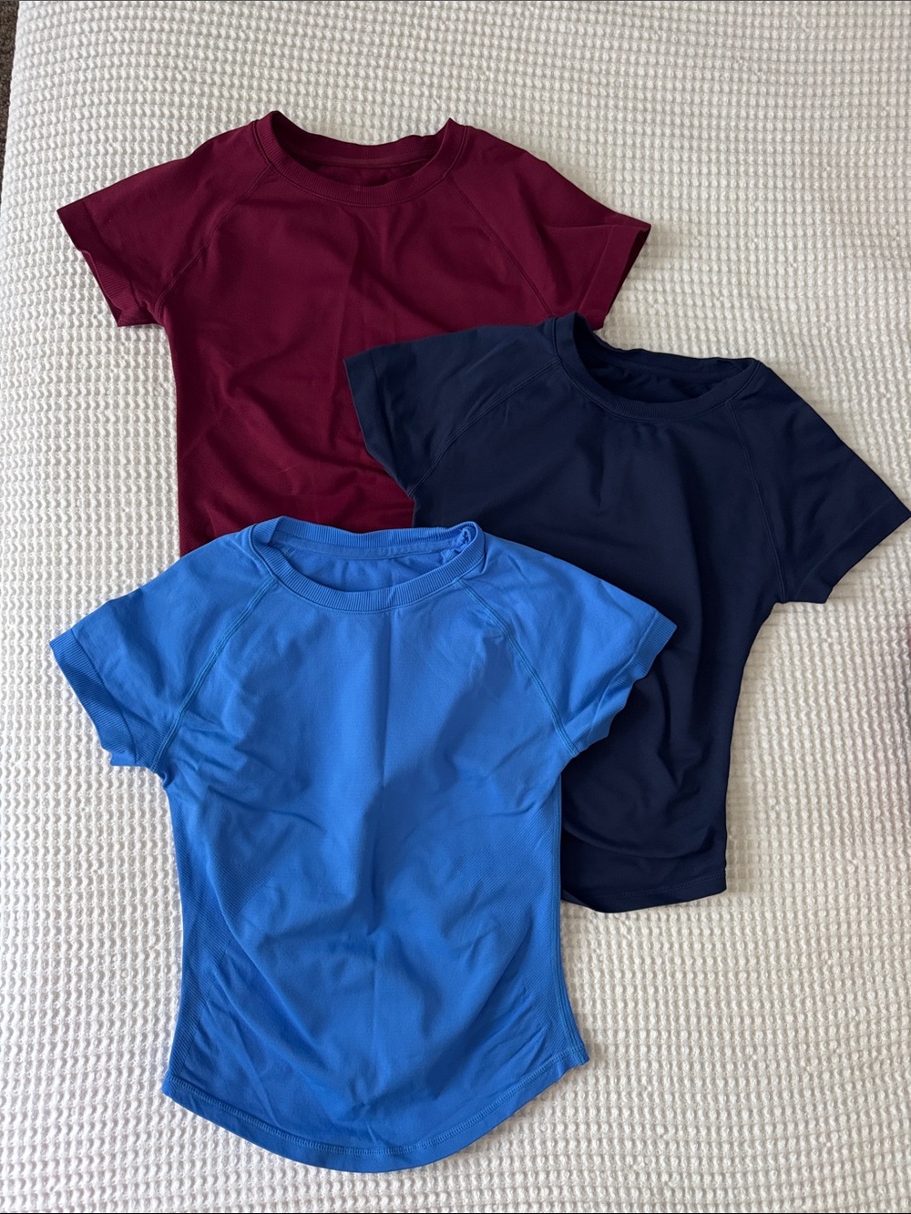 Women’s Muscle Tee Pack - Burgundy, Navy & Bright Blue